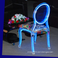 Acrylic LED wedding chair